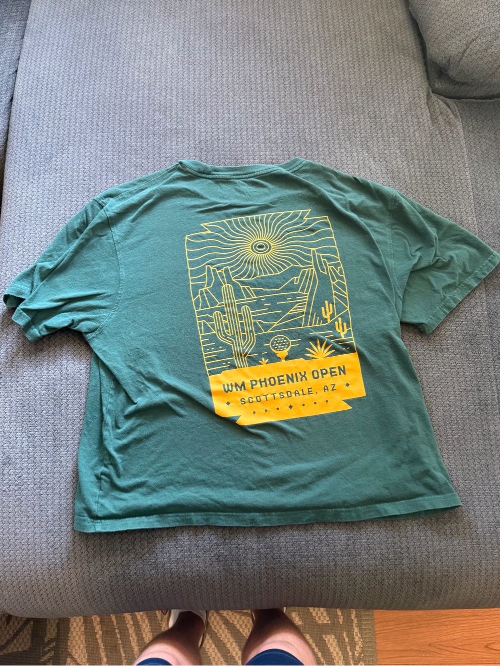 Old Navy Green Crewneck Tee with White Logo